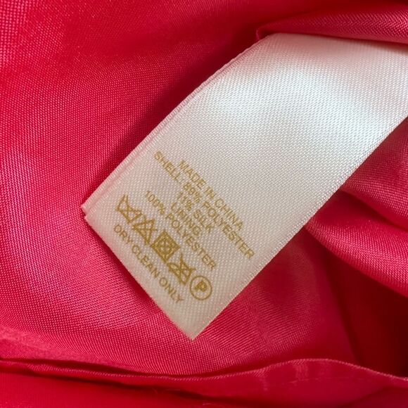 Kate Spade Open Back Bow Mini Party Dress in Pink Silk Blend Size 0 - Picture 14 of 16